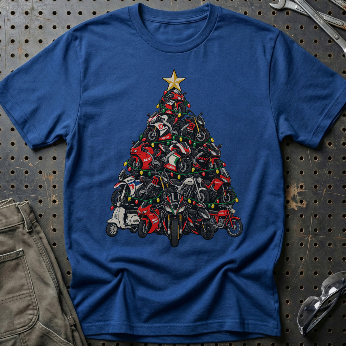 Aprilia Juletræ T-Shirt – Blå Royal