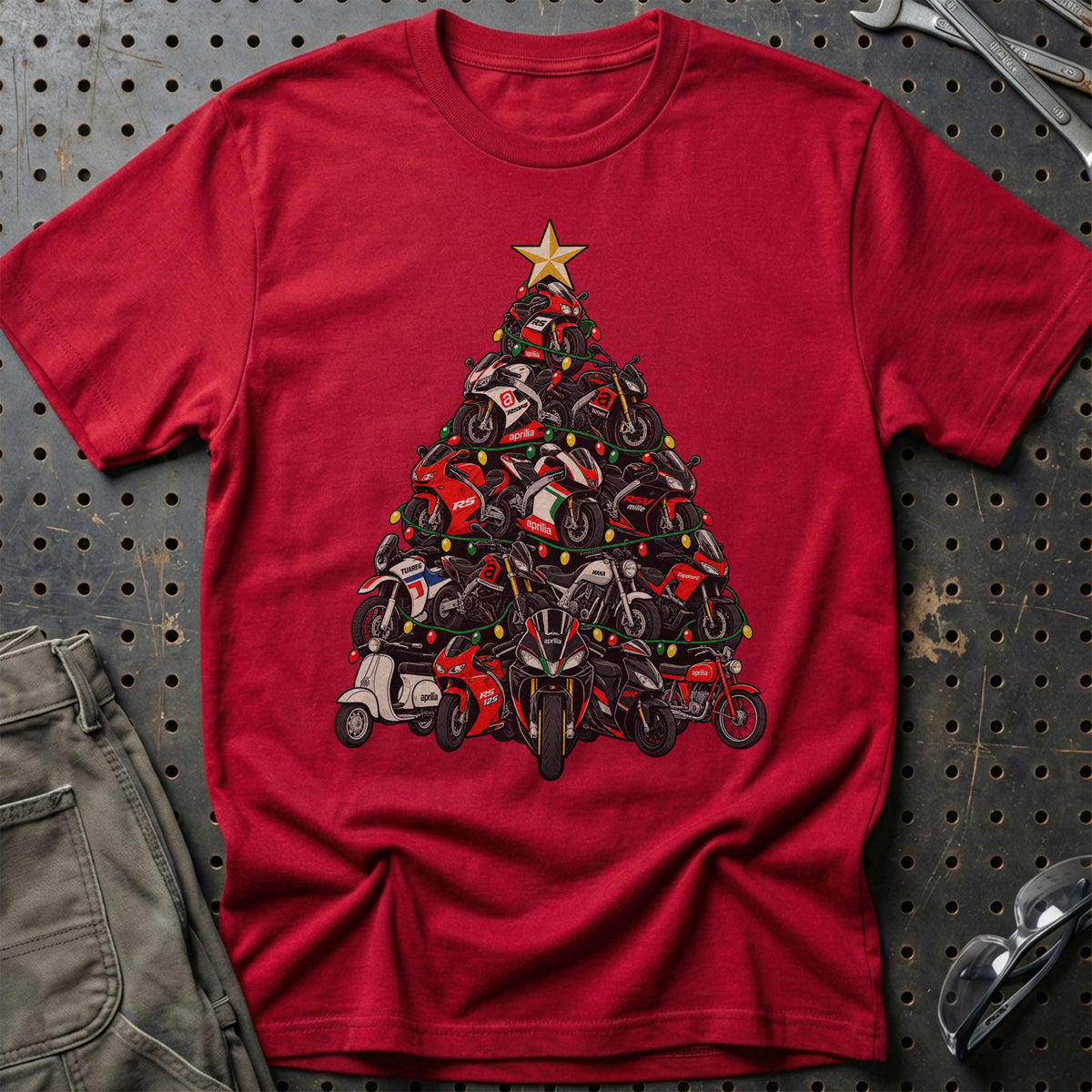 Aprilia Juletræ T-Shirt – Rød