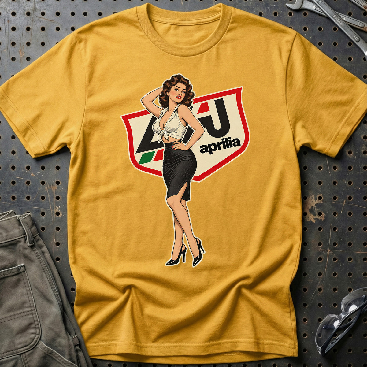 
Produktbillede af Aprilia Retro Pinup T-Shirt