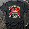 
Produktbillede af Aprilia Rigtige Kvinder Kører – Roser og Flammer T-Shirt