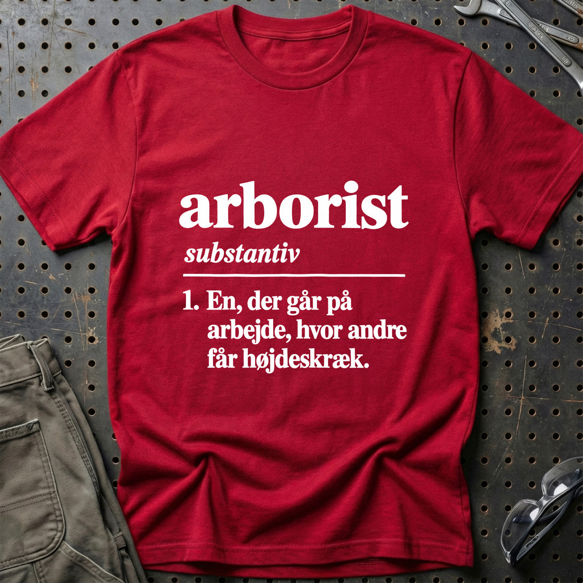 
Arborist – Definition T-Shirt – Rød