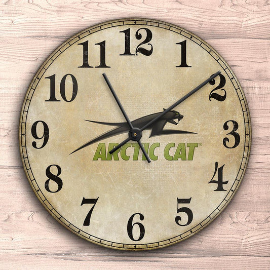 Arctic Cat Vægur Rundt-Clock-Arctic Cat-Garage Culture Shop- garage - man cave - merchandise