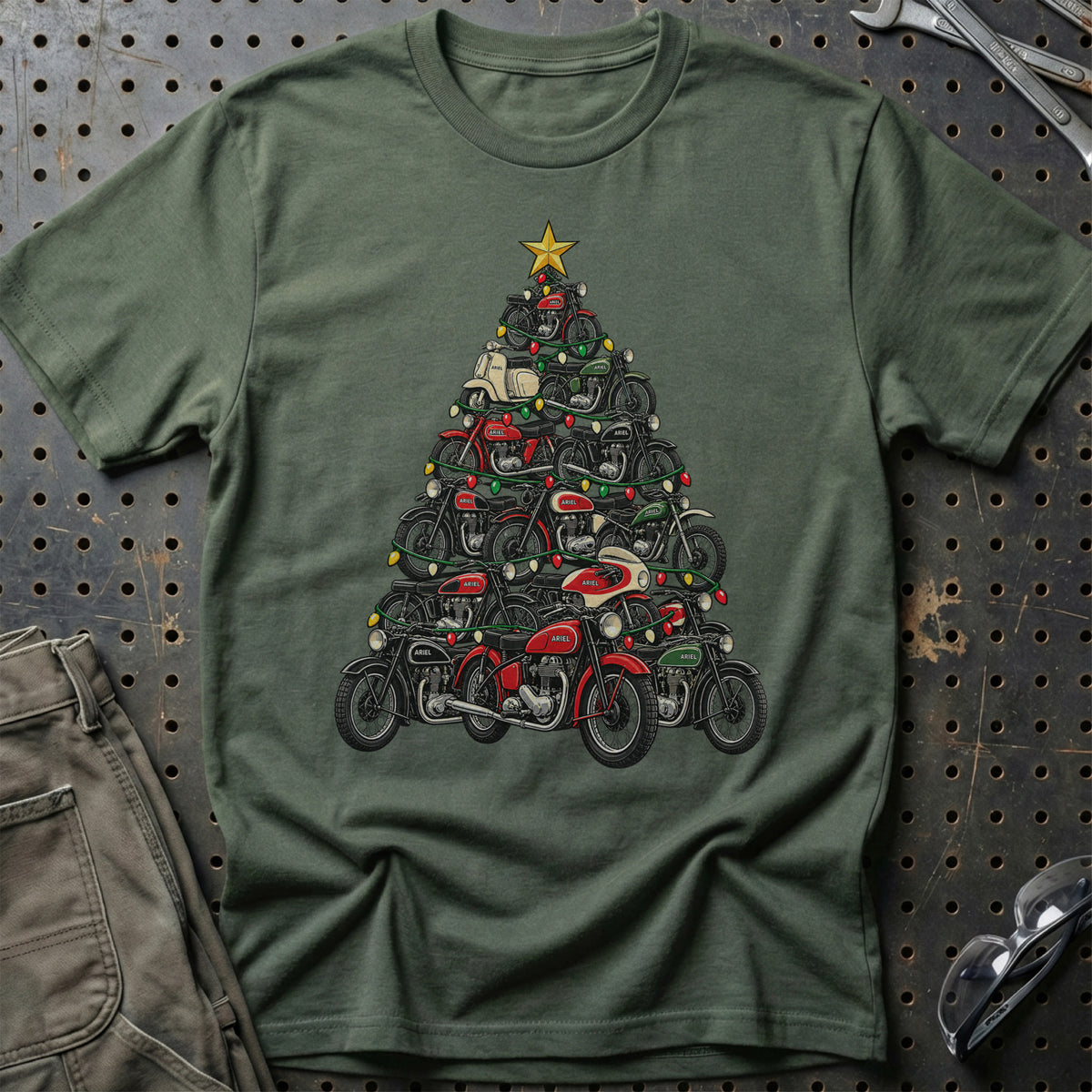 Ariel Juletræ T-Shirt – Grøn Militær