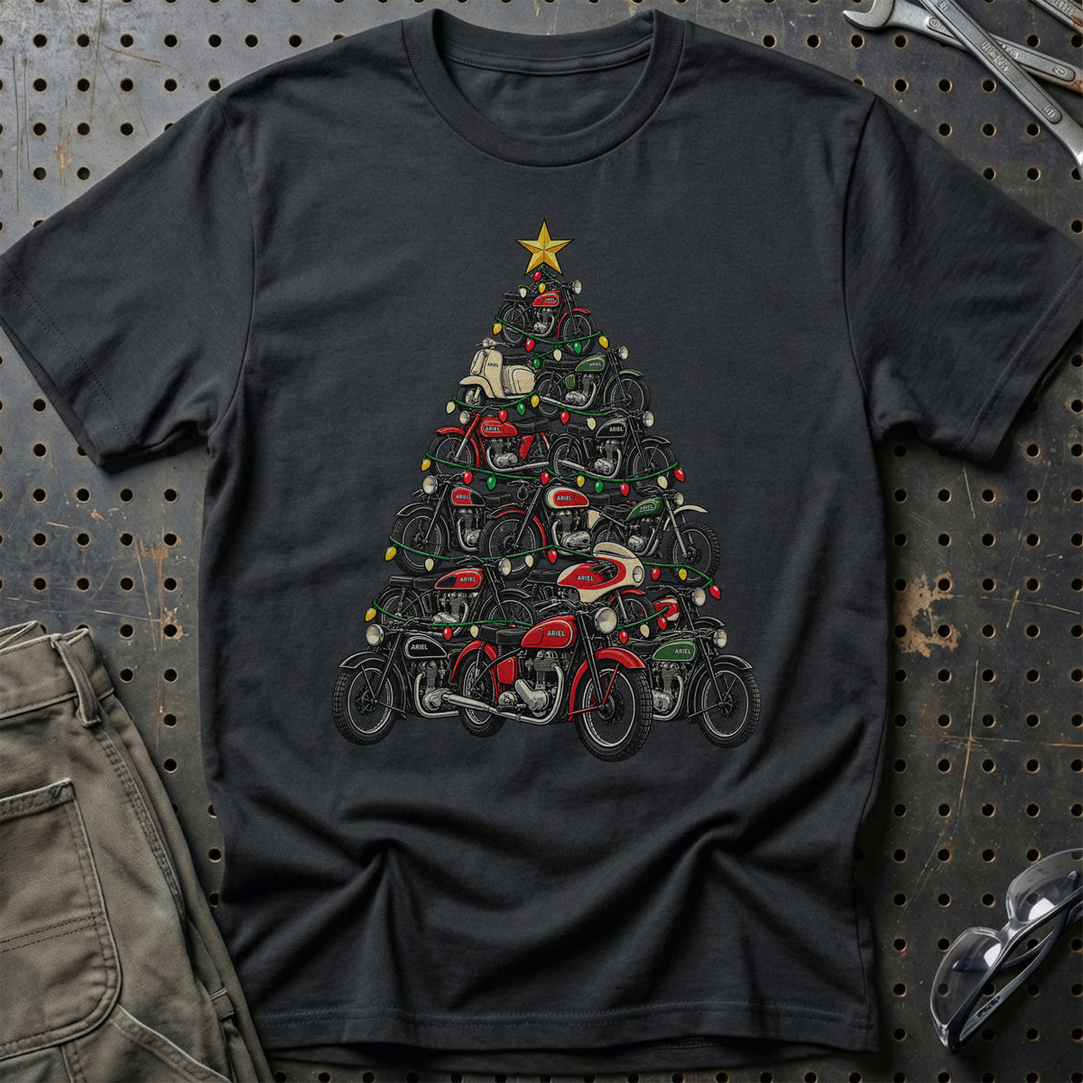Ariel Juletræ T-Shirt – Sort