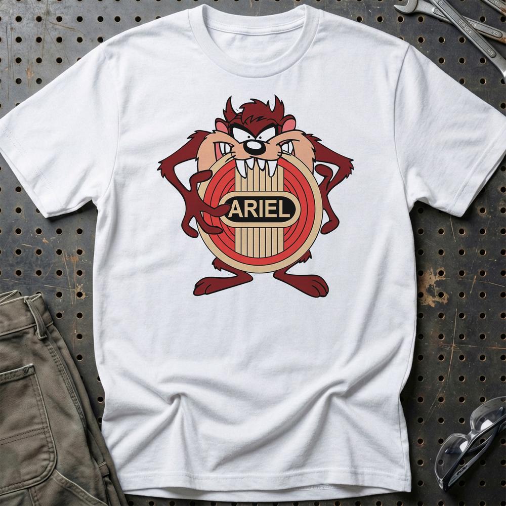 Ariel TAZ T-Shirt-Beklædning-Ariel-Hvid-S-Garage Culture Shop- garage - man cave - merchandise