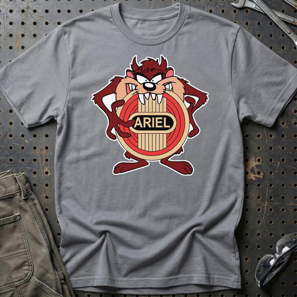 Ariel TAZ Unisex T-Shirt , Bomuld-Beklædning-Ariel-Grå Sport-S-Garage Culture Shop- garage - man cave - merchandise