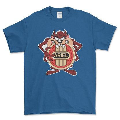 Ariel TAZ Unisex T-Shirt , Bomuld-Beklædning-Ariel-Blå Royal-S-Forside-Garage Culture Shop- garage - man cave - merchandise