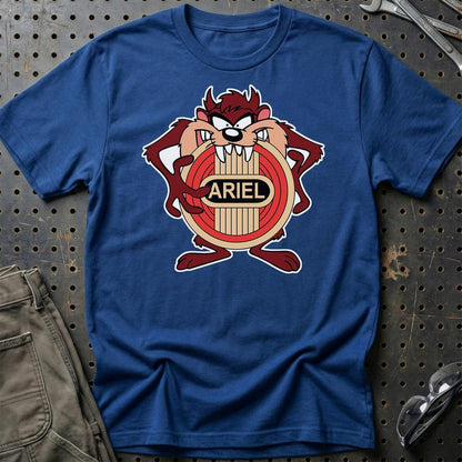Ariel TAZ Unisex T-Shirt , Bomuld-Beklædning-Ariel-Blå Royal-S-Garage Culture Shop- garage - man cave - merchandise