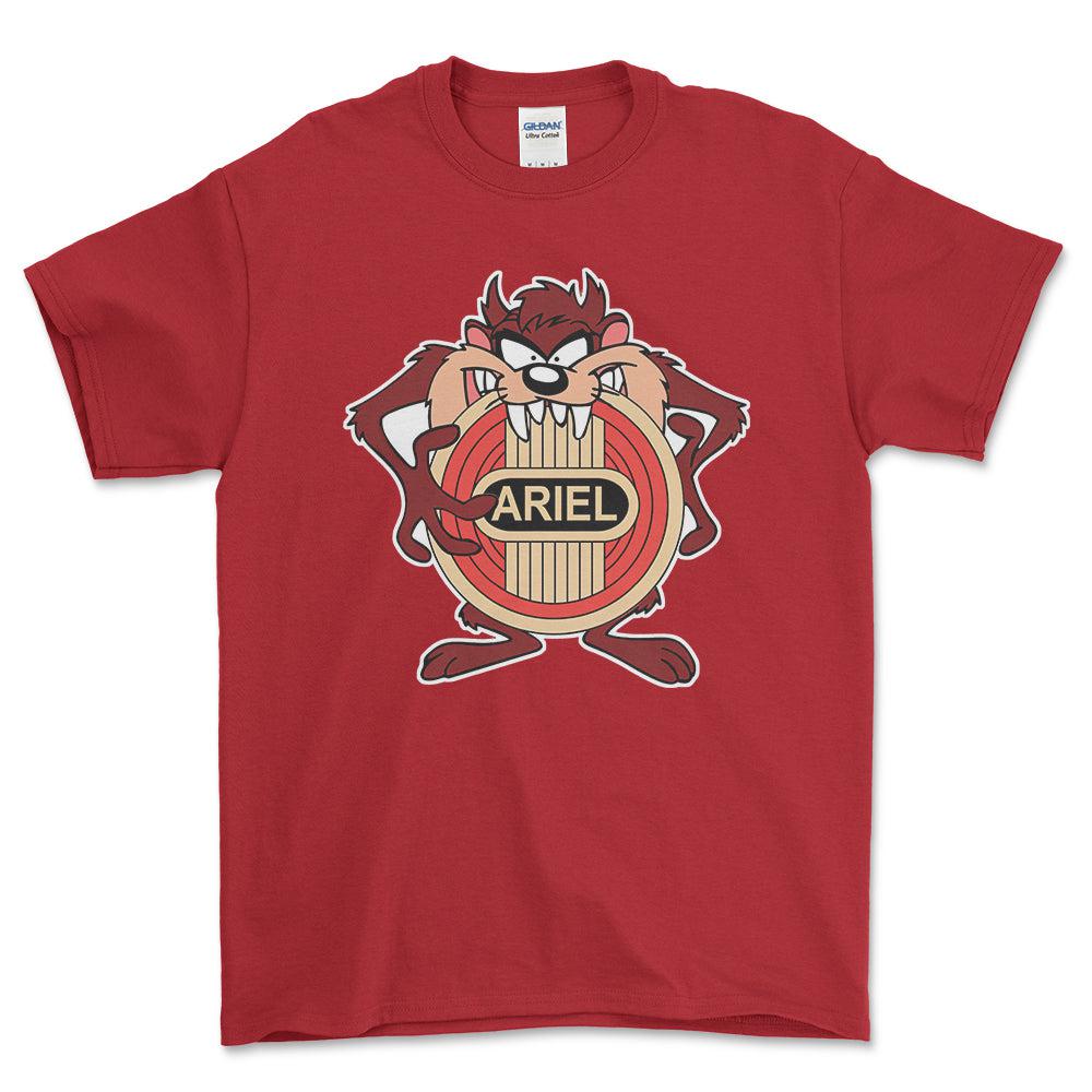 Ariel TAZ Unisex T-Shirt , Bomuld-Beklædning-Ariel-Rød-S-Forside-Garage Culture Shop- garage - man cave - merchandise