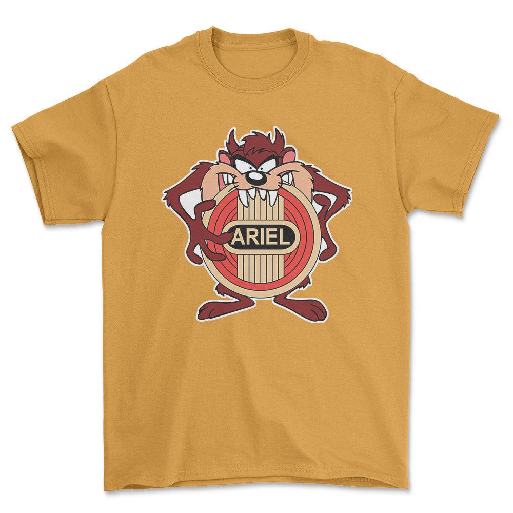 Ariel TAZ Unisex T-Shirt , Bomuld-Beklædning-Ariel-Guld-S-Forside-Garage Culture Shop- garage - man cave - merchandise