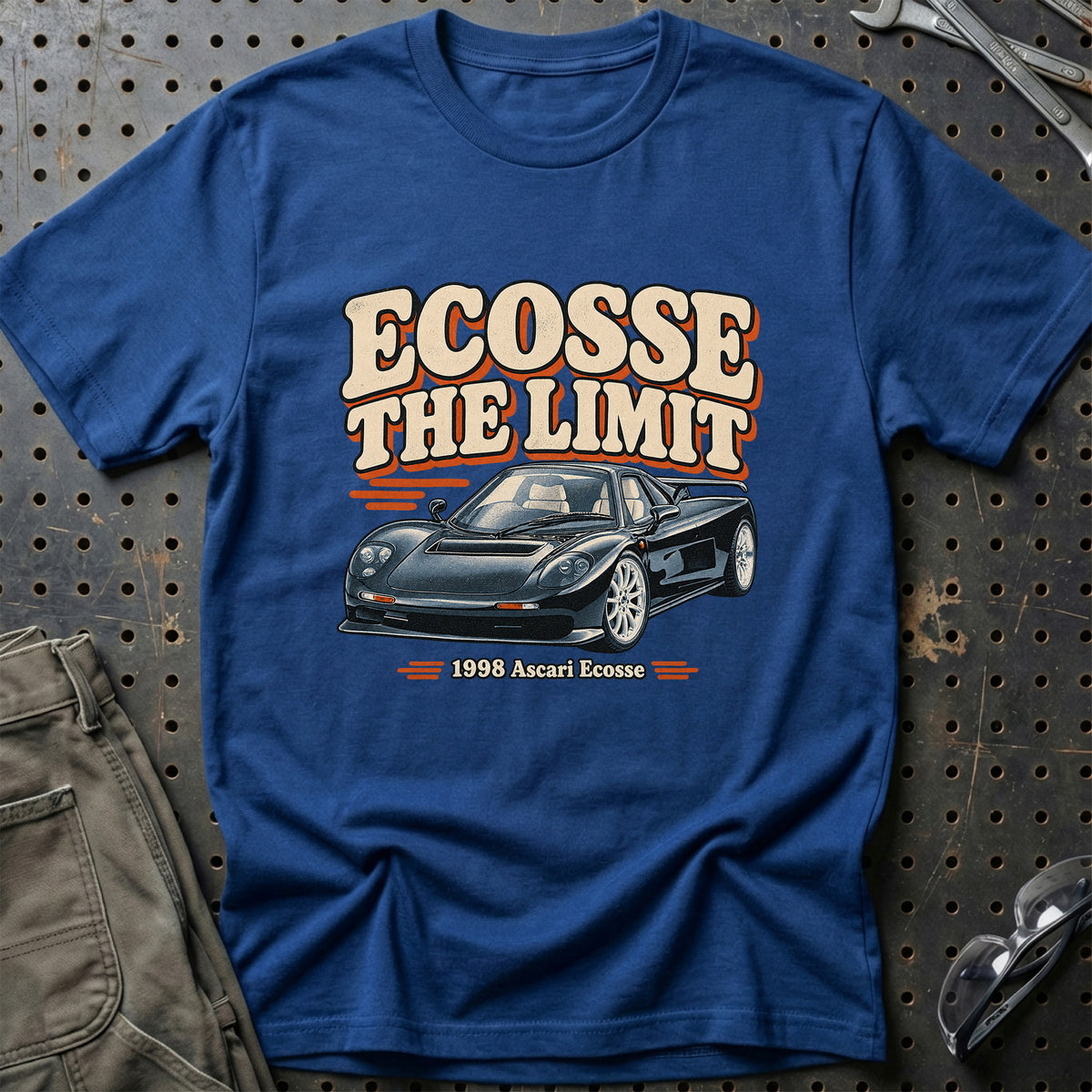 
Ascari Ecosse 1998 – Ecosse the Limit T-Shirt – Blå Royal