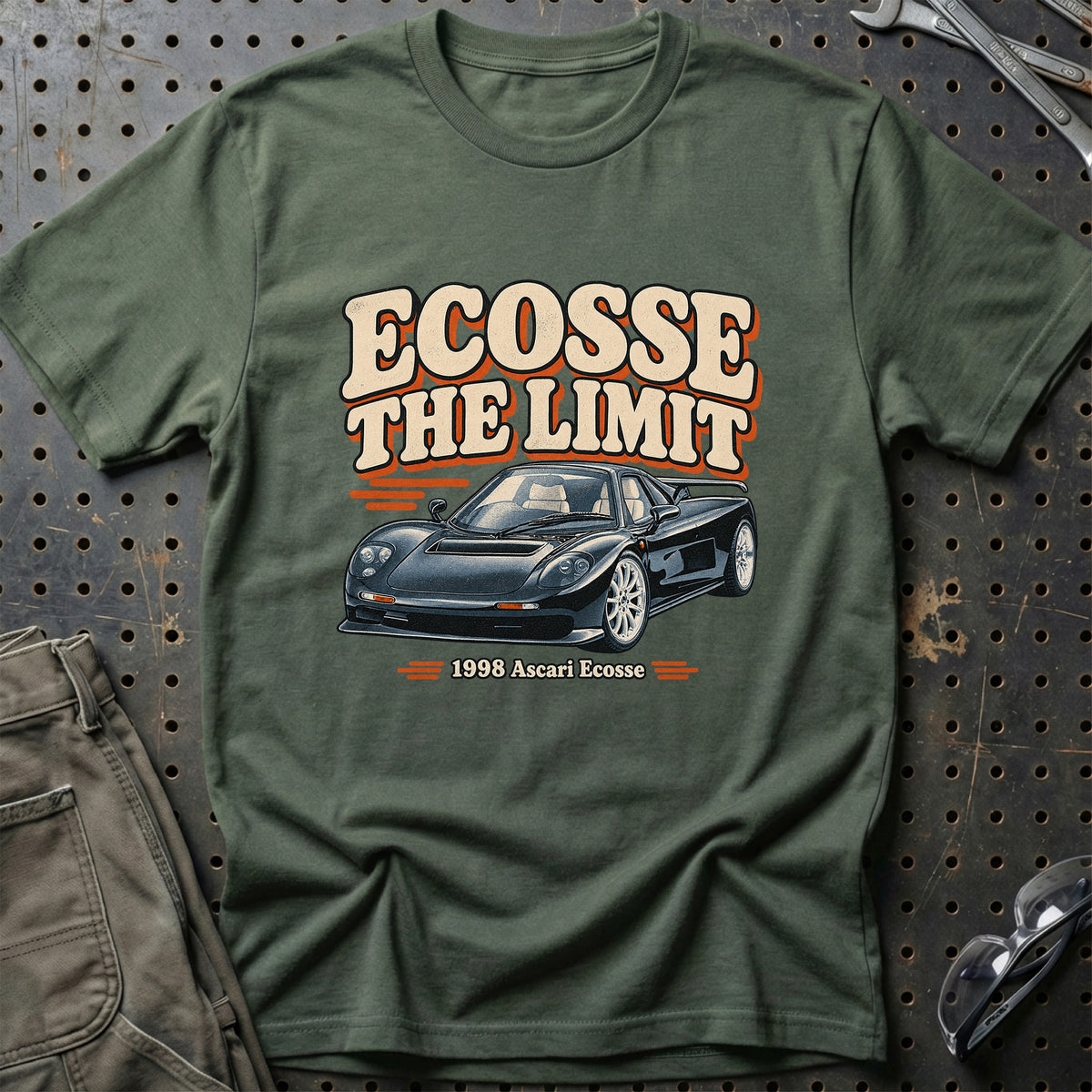 
Ascari Ecosse 1998 – Ecosse the Limit T-Shirt – Grøn Militær