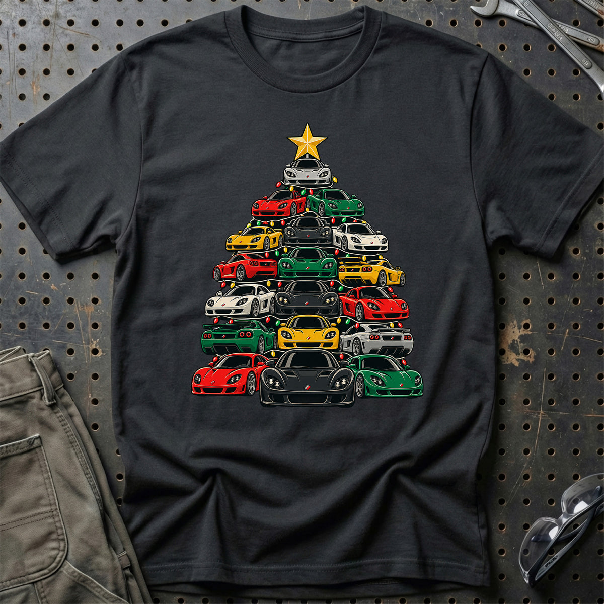 
Ascari Juletræ Christmas Tree Unisex T-Shirt – Sort – print foran