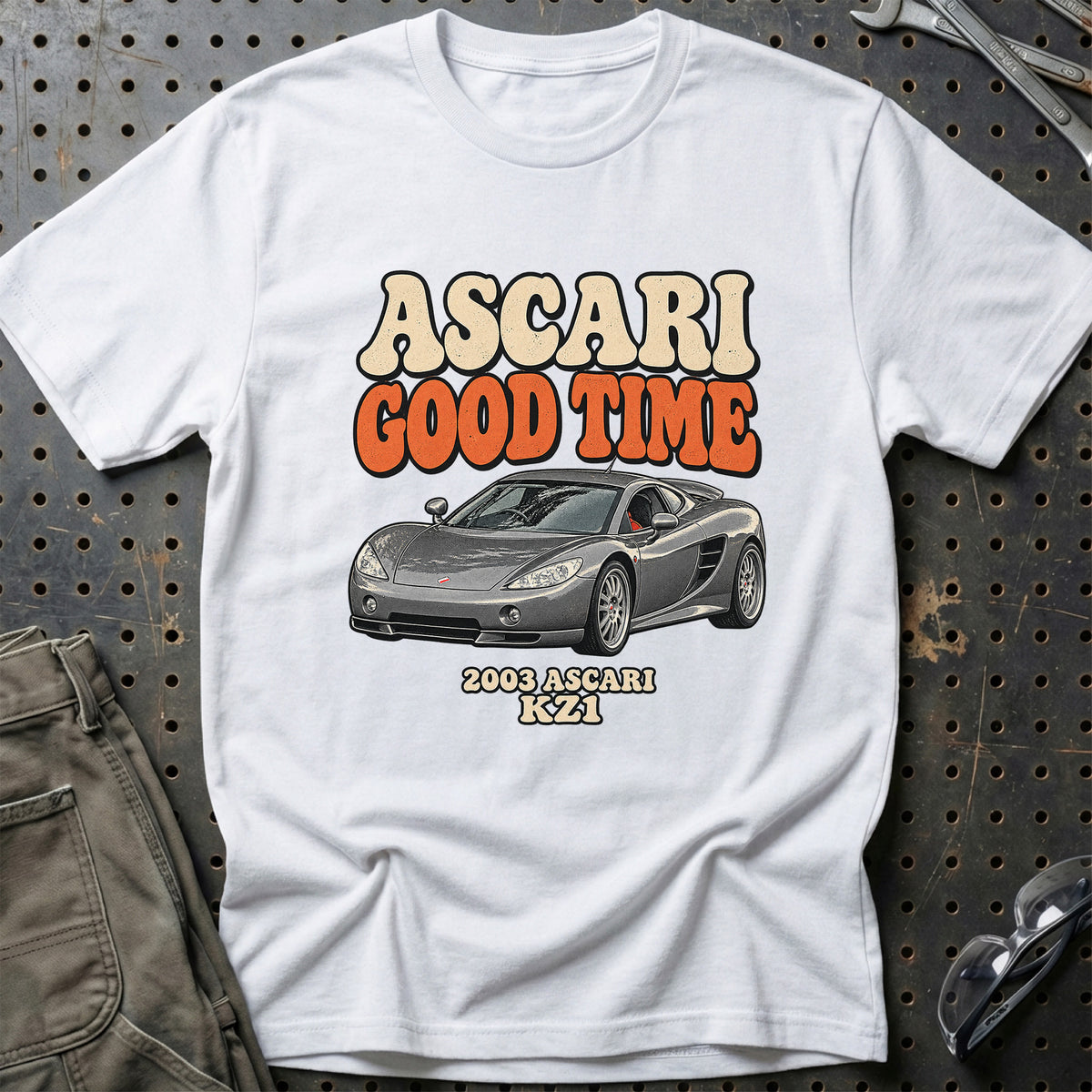 
Ascari KZ1 2003 – Ascari Good Time T-Shirt – Hvid