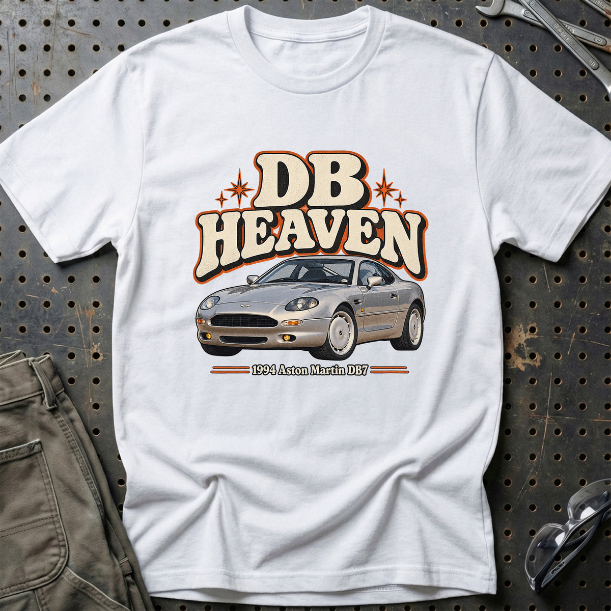 
Aston Martin DB7 1994 – DB Heaven T-Shirt – Hvid