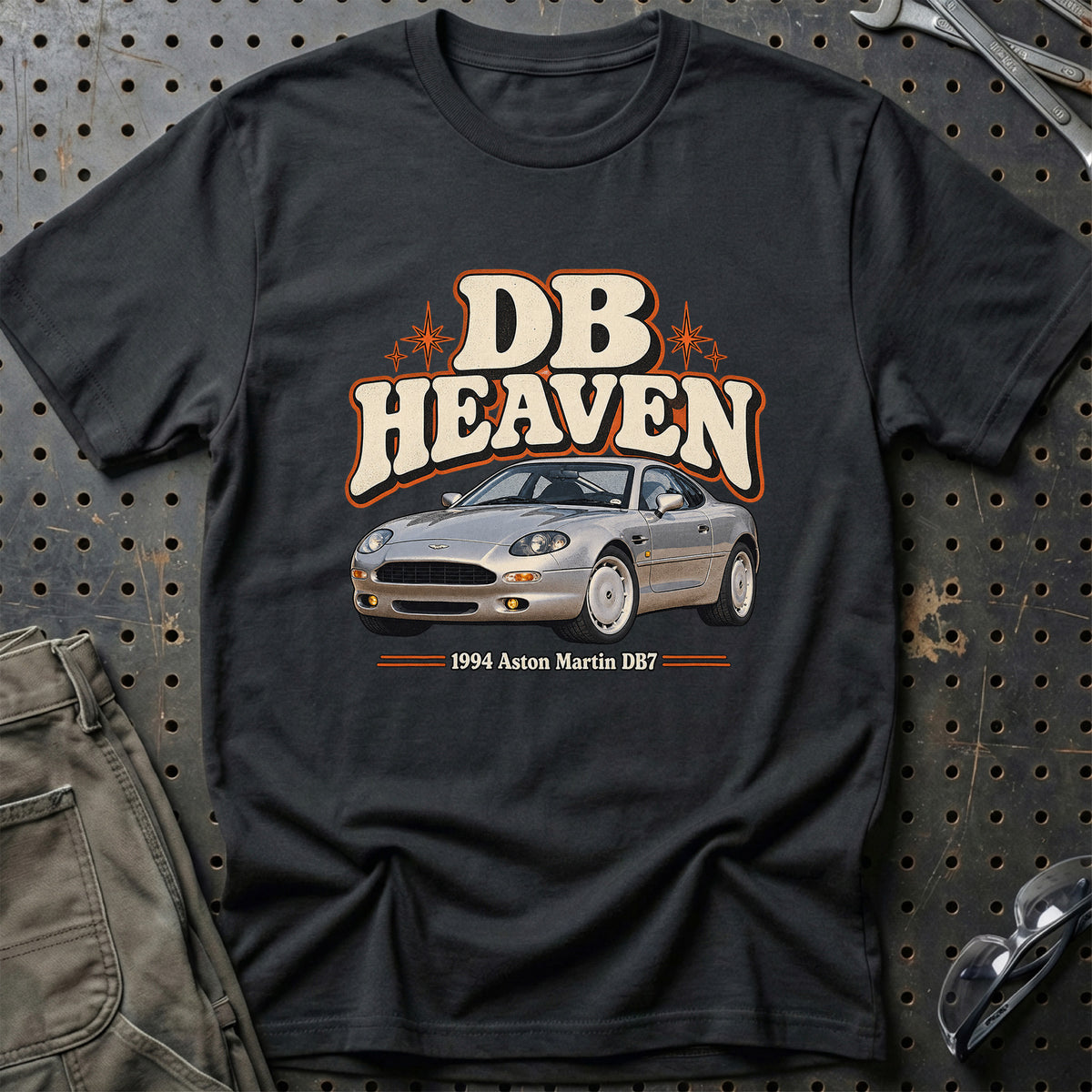 
Aston Martin DB7 1994 – DB Heaven T-Shirt – Sort