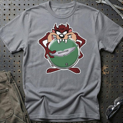 Aston Martin TAZ Unisex T-Shirt , Bomuld-Beklædning-Aston Martin-Grå Sport-S-Garage Culture Shop- garage - man cave - merchandise