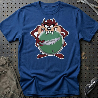 Aston Martin TAZ Unisex T-Shirt , Bomuld-Beklædning-Aston Martin-Blå Royal-S-Garage Culture Shop- garage - man cave - merchandise