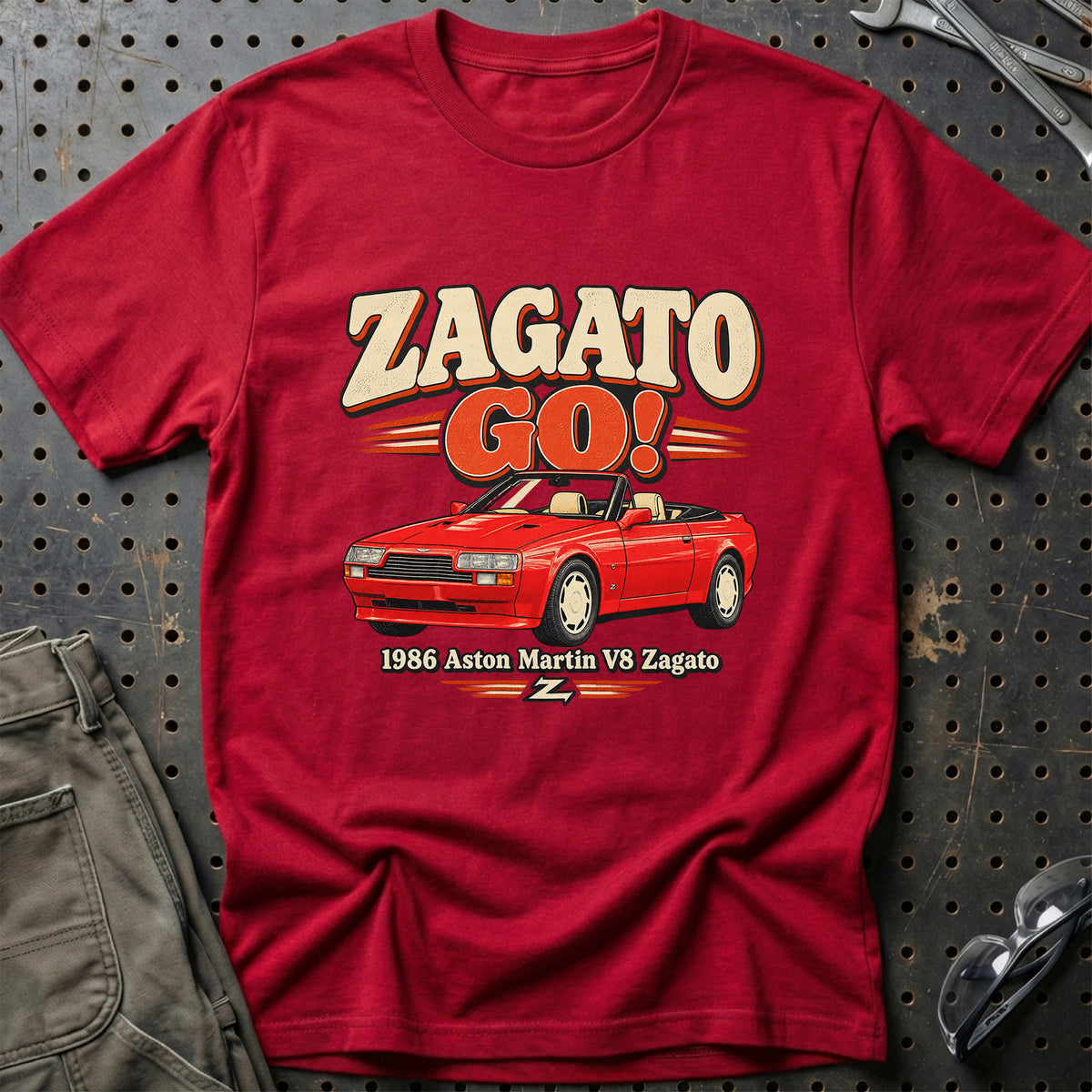 
Aston Martin V8 Zagato 1986 – Zagato Go! T-Shirt – Rød