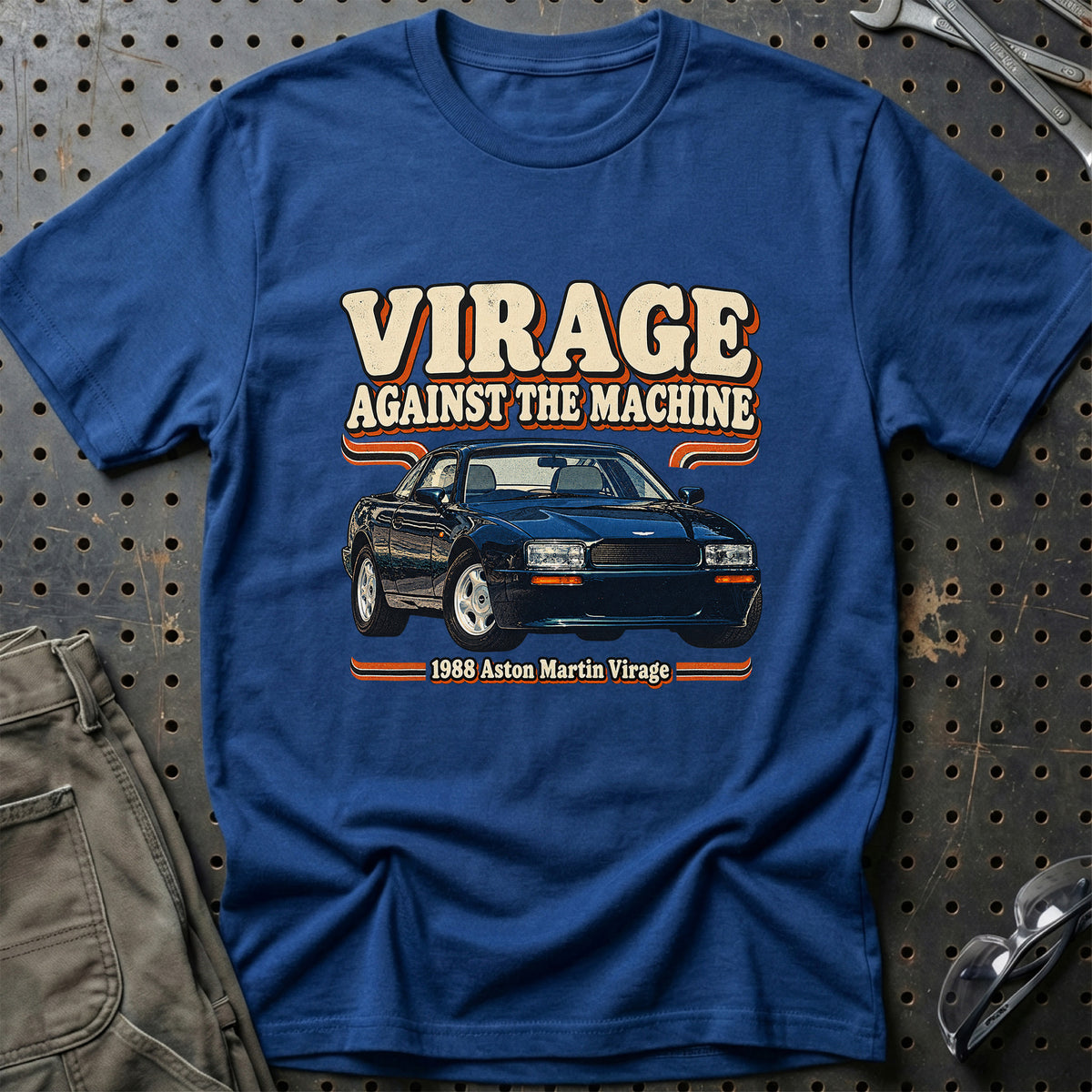 
Aston Martin Virage 1988 – Virage Against the Machine T-Shirt – Blå Royal