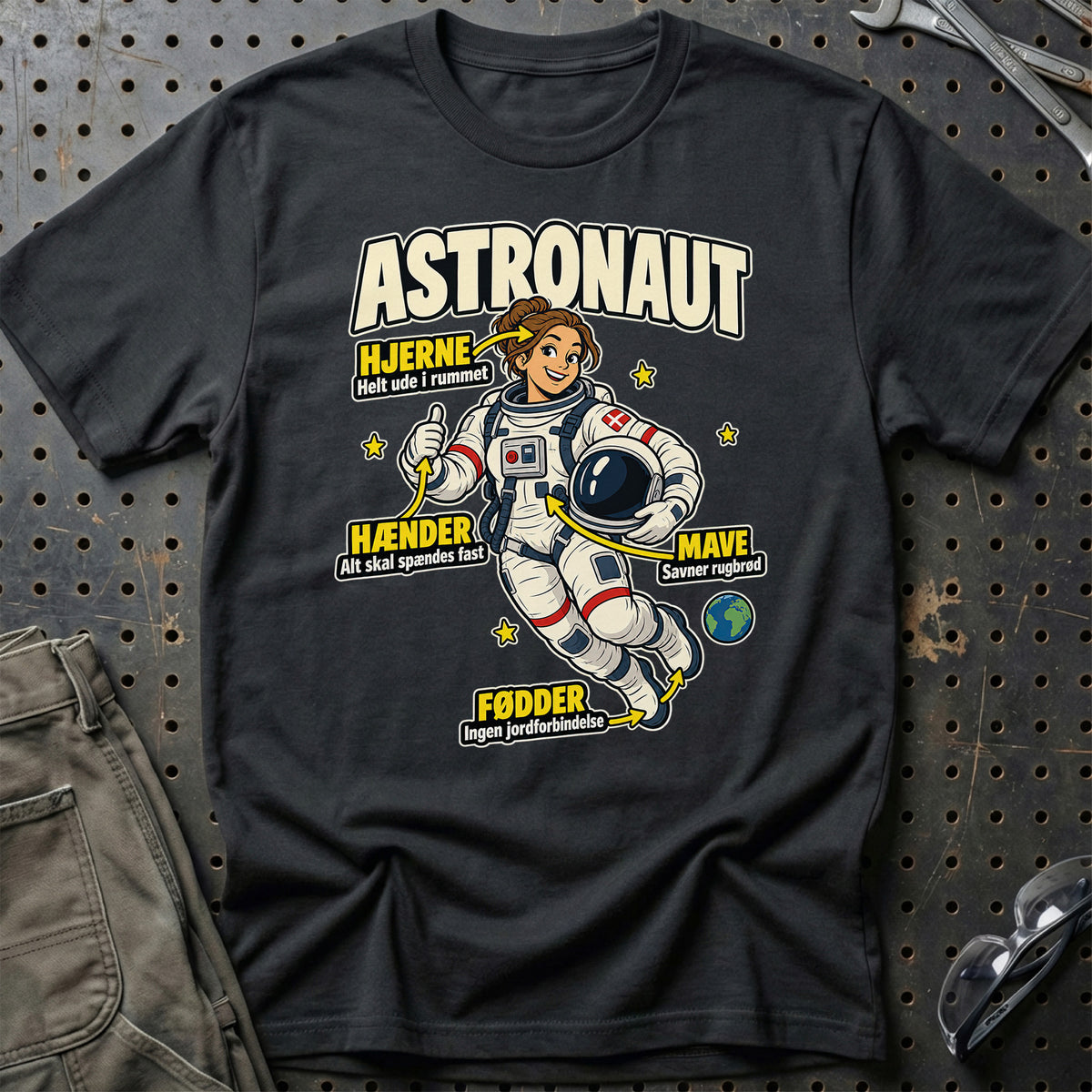 Astronaut – Anatomi T-Shirt-Beklædning-Garage Culture-Sort-S-Garage Culture Shop- garage - man cave - merchandise