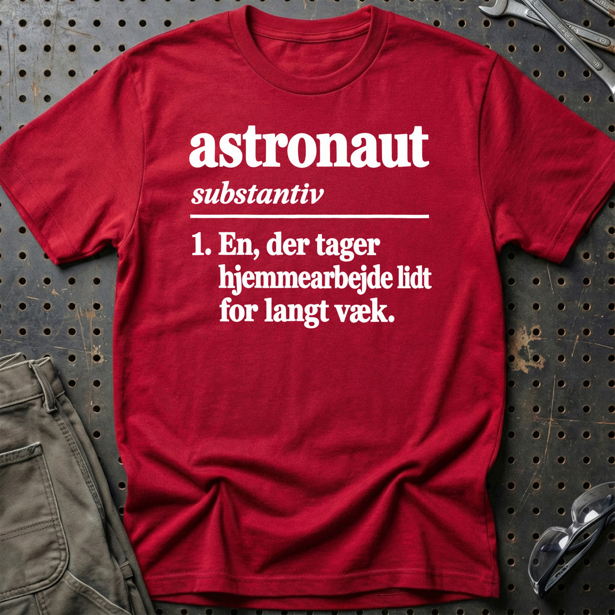 
Astronaut – Definition T-Shirt – Rød