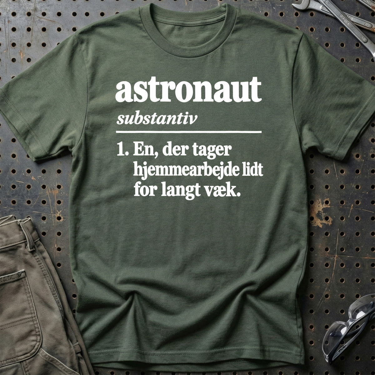 
Astronaut – Definition T-Shirt – Grøn Militær