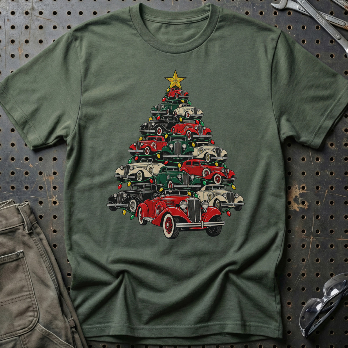 Auburn Juletræ T-Shirt-Beklædning-Auburn-Grøn Militær-S-Garage Culture Shop- garage - man cave - merchandise
