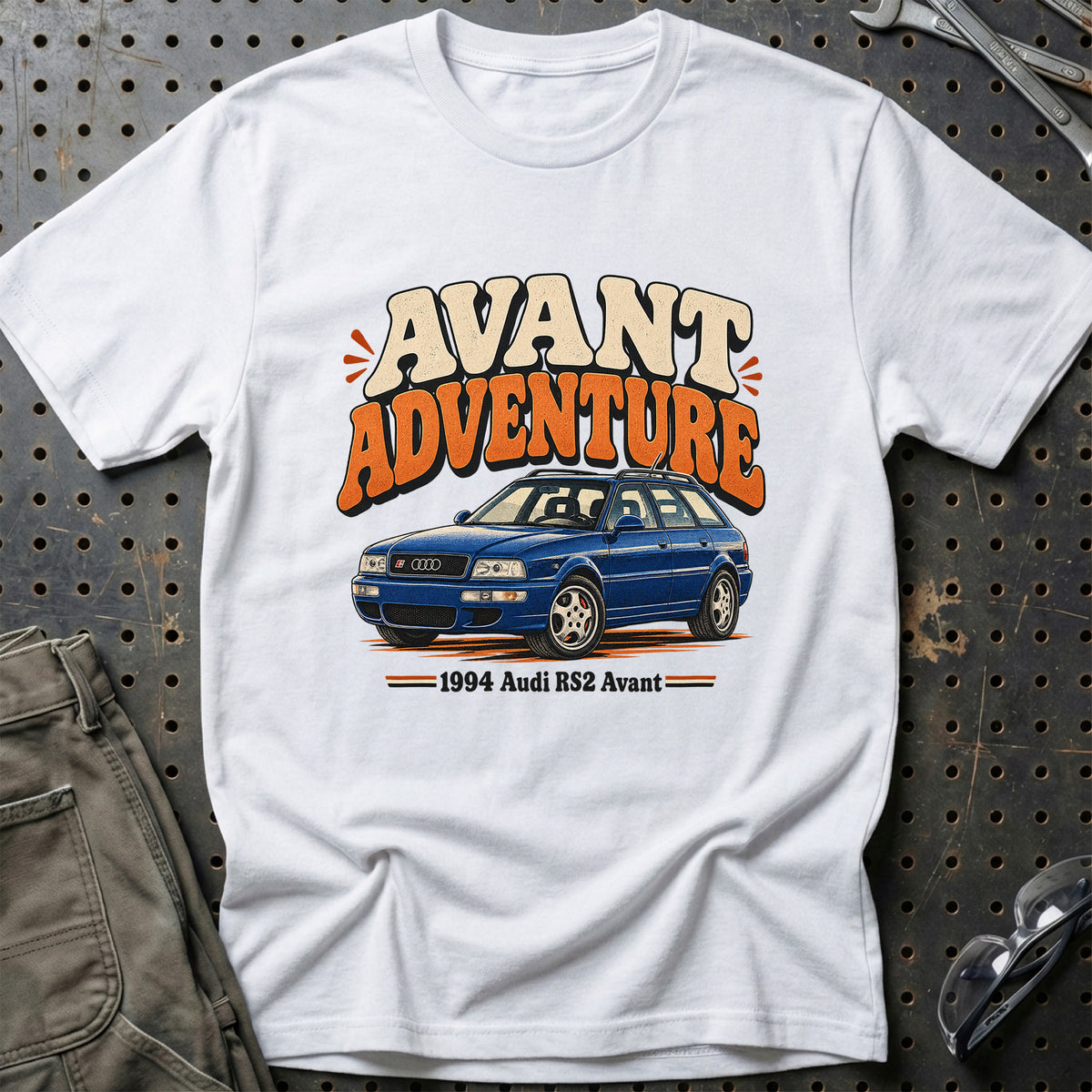 
Audi RS2 Avant 1994 – Avant Adventure T-Shirt – Hvid