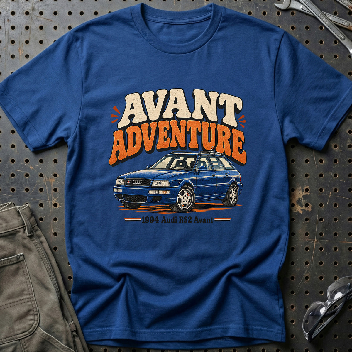 
Audi RS2 Avant 1994 – Avant Adventure T-Shirt – Blå Royal