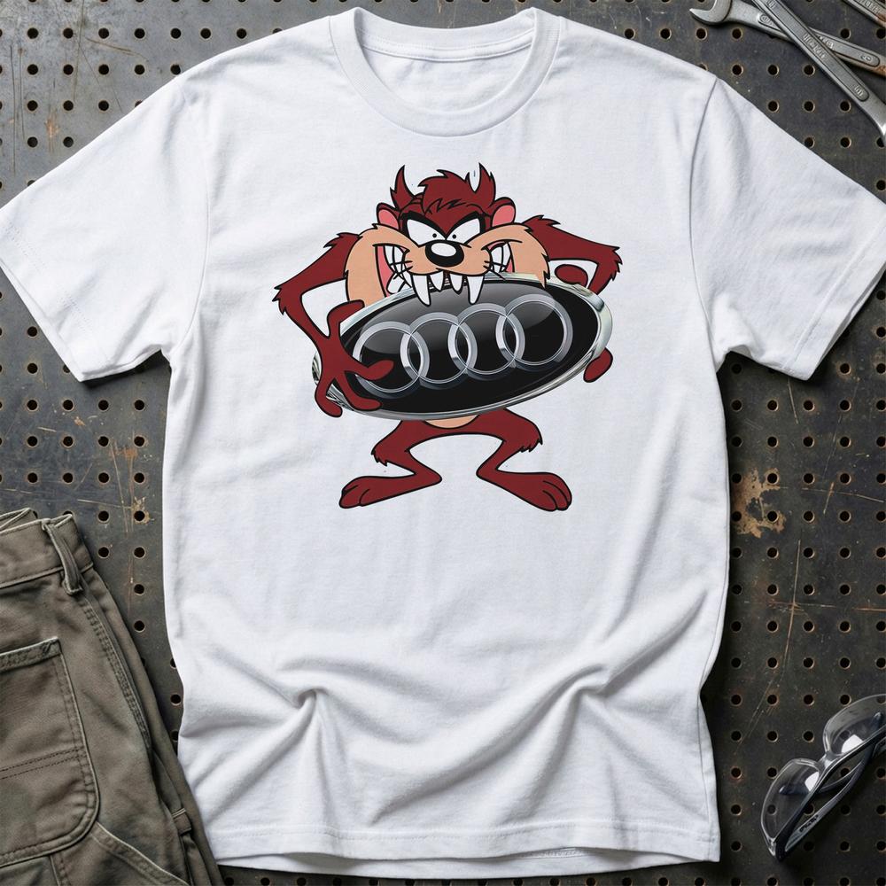 Audi TAZ T-Shirt-Beklædning-Audi-Hvid-S-Garage Culture Shop- garage - man cave - merchandise