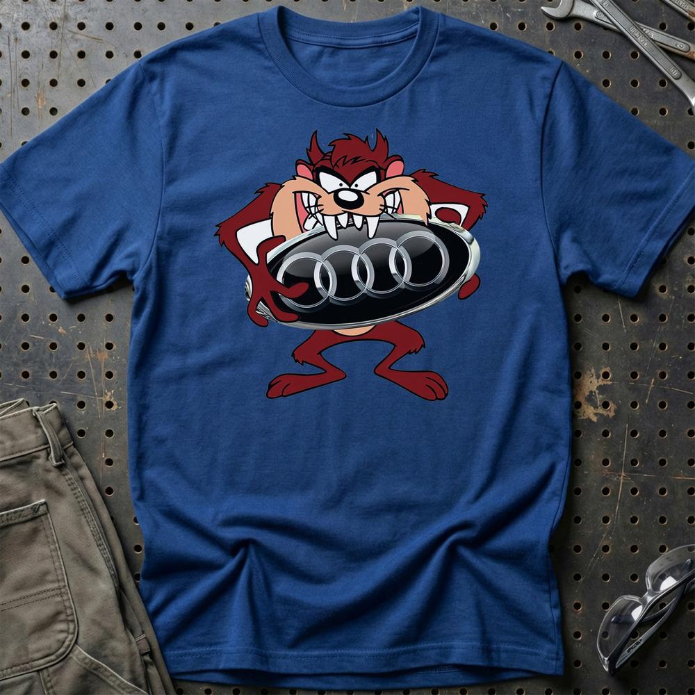 Audi TAZ T-Shirt-Beklædning-Audi-Blå Royal-S-Garage Culture Shop- garage - man cave - merchandise