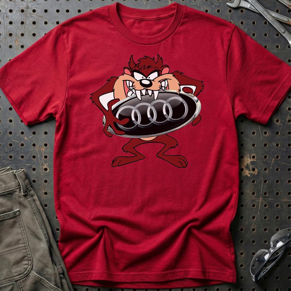 Audi TAZ T-Shirt-Beklædning-Audi-Rød-S-Garage Culture Shop- garage - man cave - merchandise