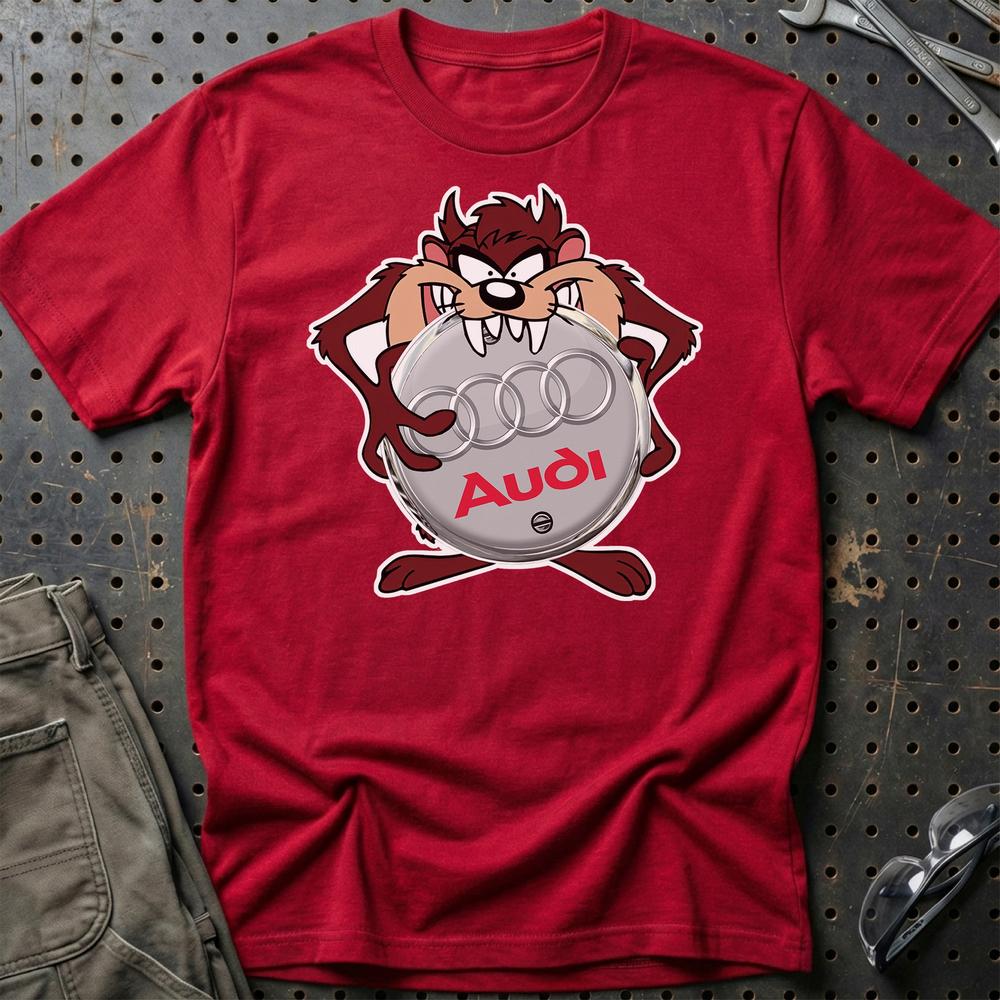 Audi TAZ T-Shirt-Beklædning-Audi-Rød-S-Garage Culture Shop- garage - man cave - merchandise