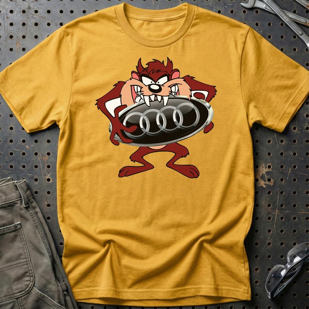 Audi TAZ T-Shirt-Beklædning-Audi-Guld-S-Garage Culture Shop- garage - man cave - merchandise