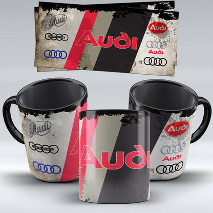 Audi "To Toner" Vintage Keramisk Krus-Krus-Audi-Garage Culture Shop- garage - man cave - merchandise