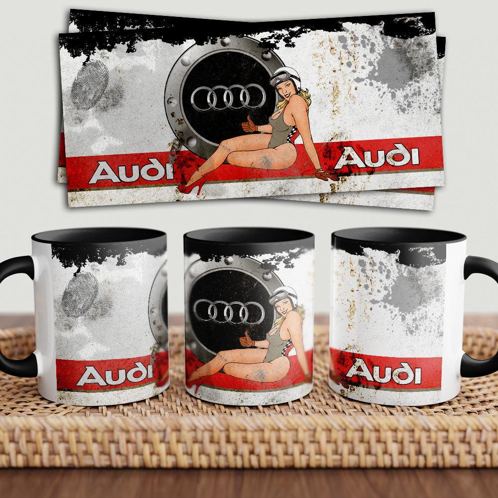 Audi "To Toner" Vintage Keramisk Krus-Krus-Audi-Garage Culture Shop- garage - man cave - merchandise