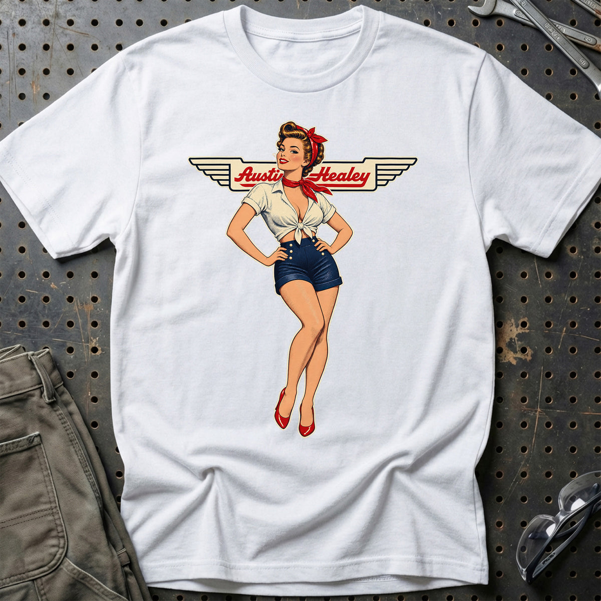 
Produktbillede af Austin Healey Retro Pinup T-Shirt