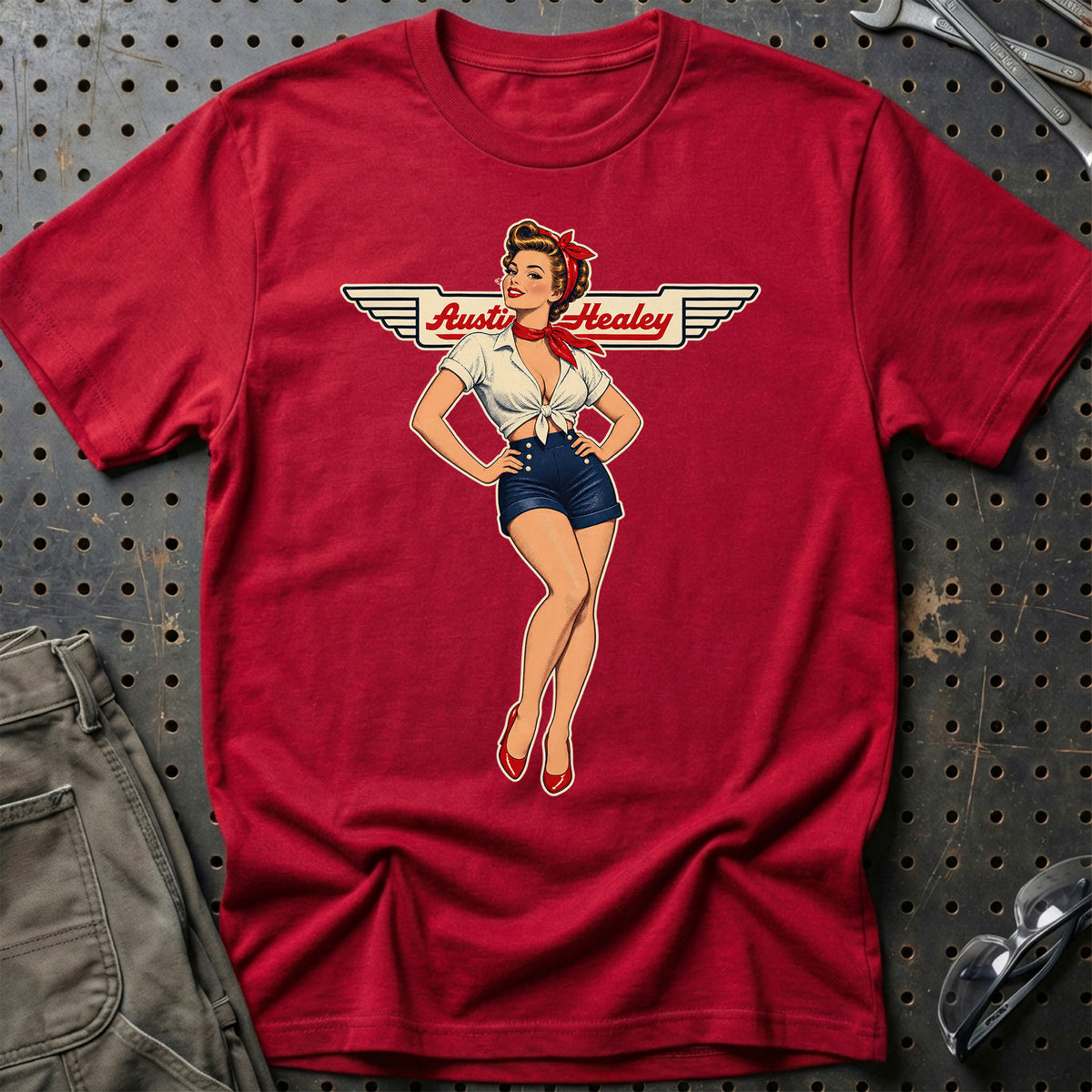 
Produktbillede af Austin Healey Retro Pinup T-Shirt