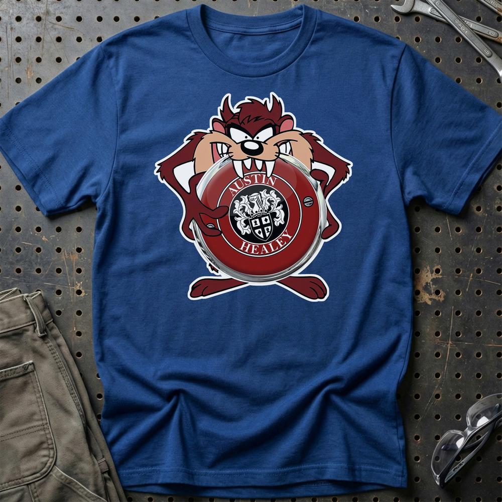 Austin Healey TAZ Unisex T-Shirt , Bomuld-Beklædning-Austin Healey-Blå Royal-S-Garage Culture Shop- garage - man cave - merchandise