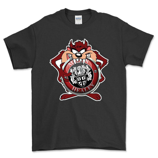 Austin Healey TAZ Unisex T-Shirt , Bomuld-Beklædning-Austin Healey-Sort-S-Forside-Garage Culture Shop- garage - man cave - merchandise