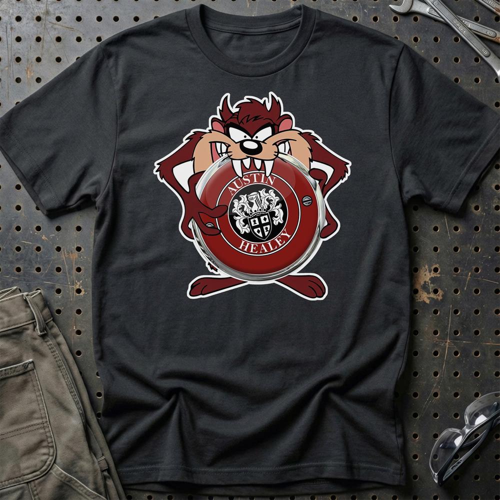 Austin Healey TAZ Unisex T-Shirt , Bomuld-Beklædning-Austin Healey-Sort-S-Garage Culture Shop- garage - man cave - merchandise