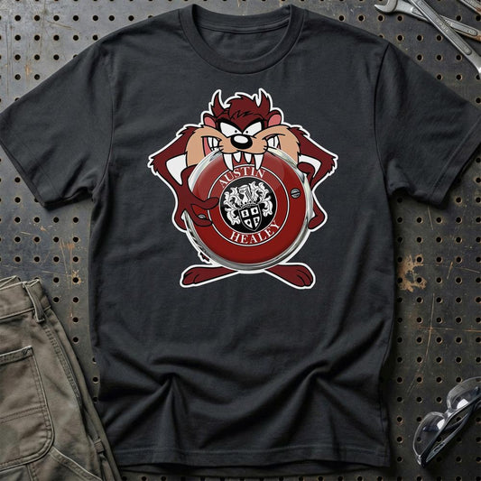 Austin Healey TAZ Unisex T-Shirt , Bomuld-Beklædning-Austin Healey-Sort-S-Garage Culture Shop- garage - man cave - merchandise