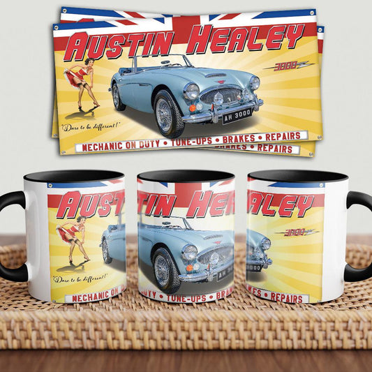 Austin Healey "To Toner" Vintage Keramisk Krus-Krus-Austin Healey-Garage Culture Shop- garage - man cave - merchandise