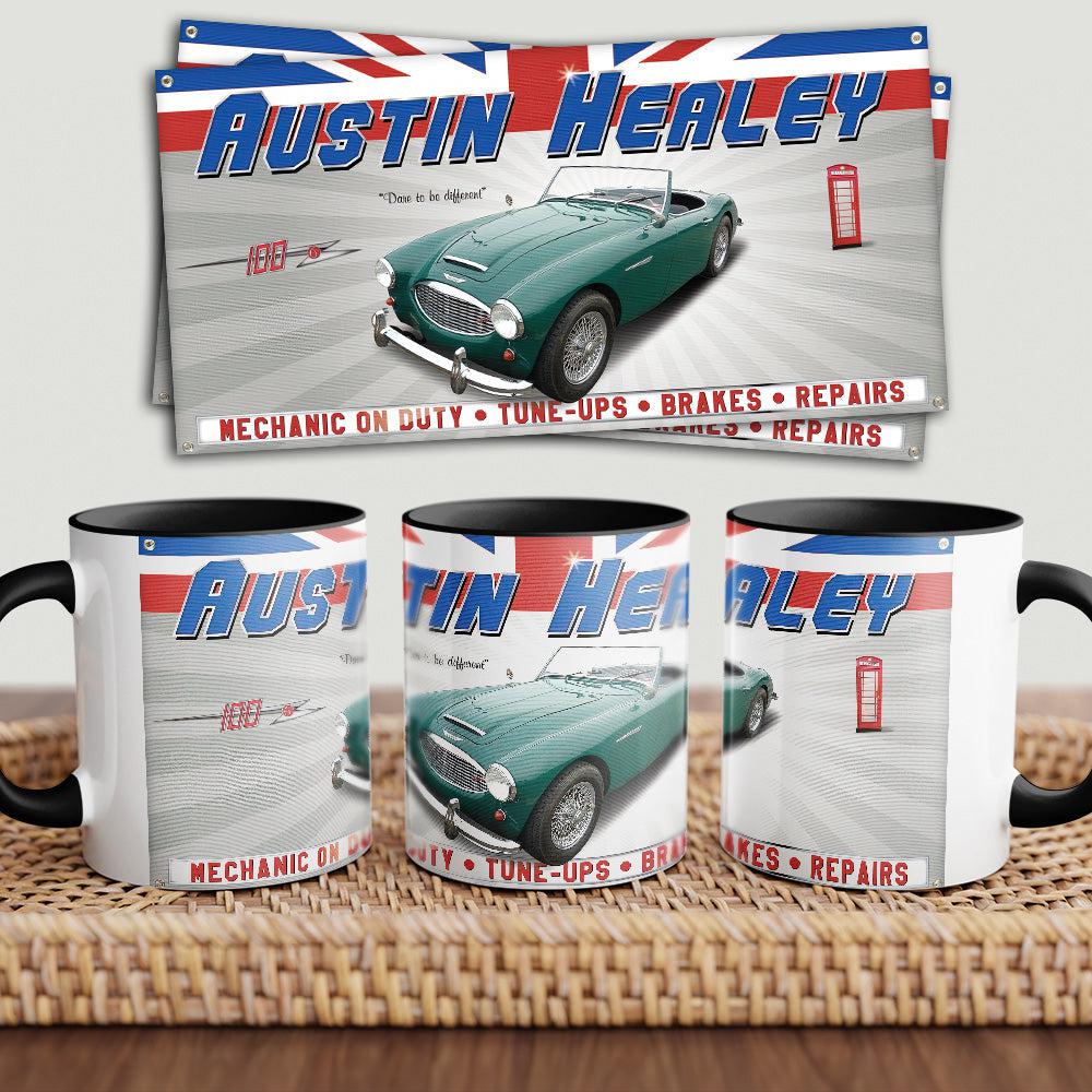 Austin Healey "To Toner" Vintage Keramisk Krus-Krus-Austin Healey-Garage Culture Shop- garage - man cave - merchandise