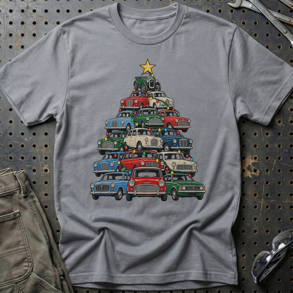 Austin Juletræ T-Shirt-Beklædning-Austin-Grå Sport-S-Garage Culture Shop- garage - man cave - merchandise