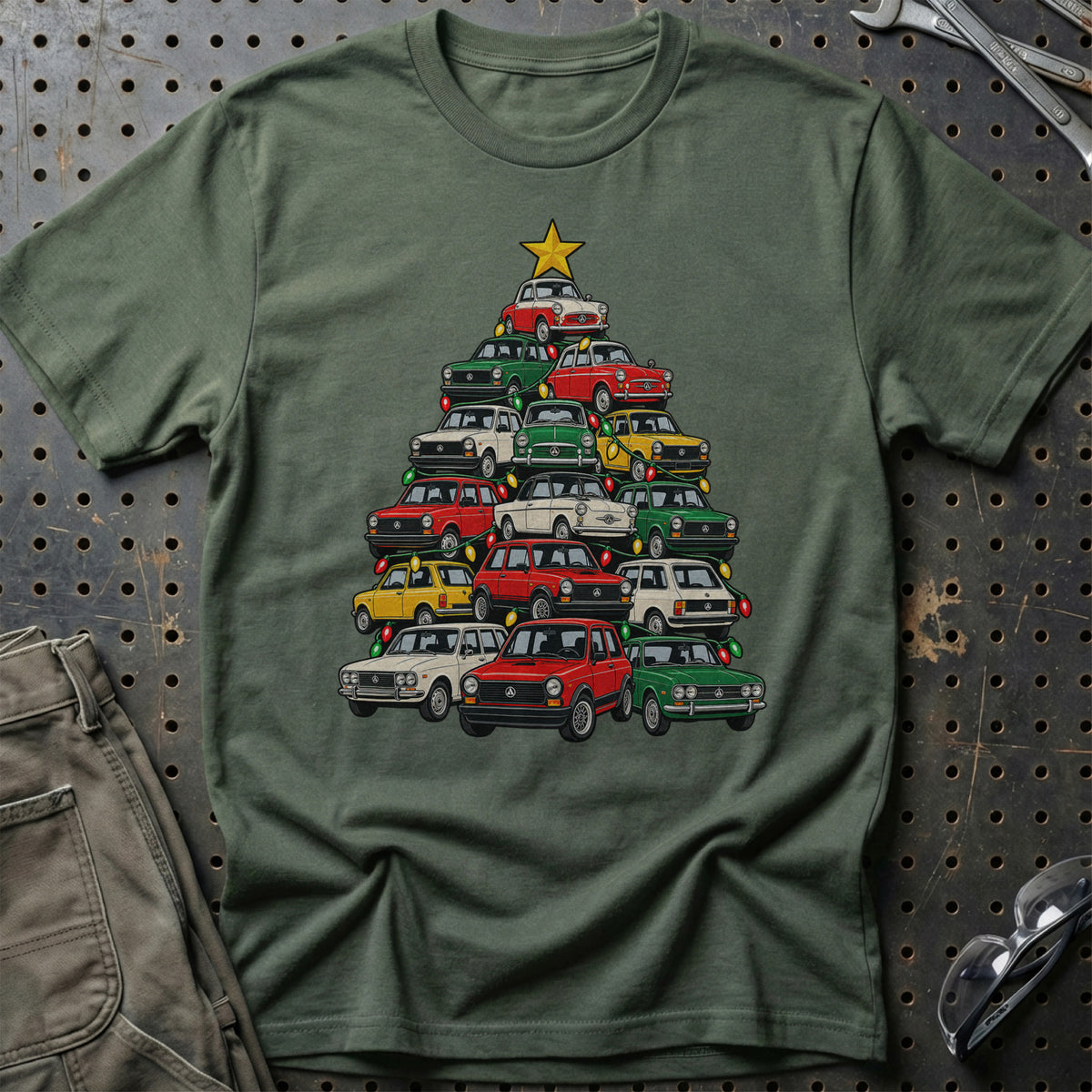 Autobianchi Juletræ T-Shirt-Beklædning-Autobianchi-Grøn Militær-S-Garage Culture Shop- garage - man cave - merchandise