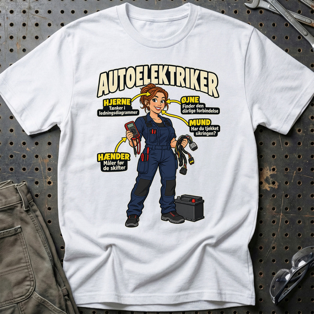 
Produktbillede af Autoelektriker – Anatomi T-Shirt