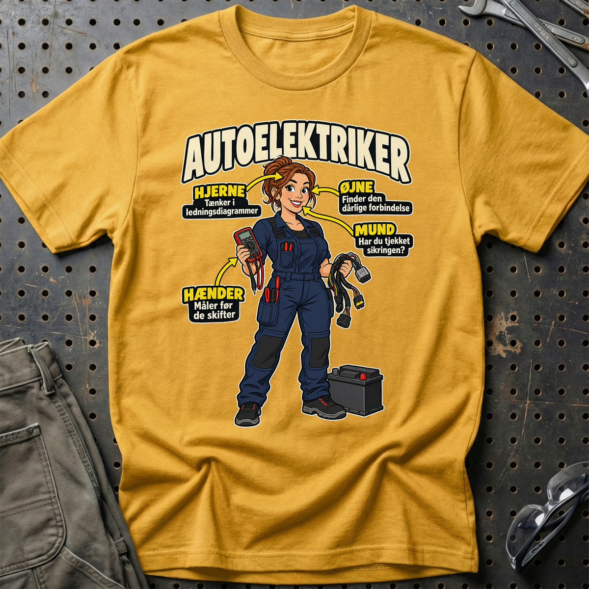 
Produktbillede af Autoelektriker – Anatomi T-Shirt
