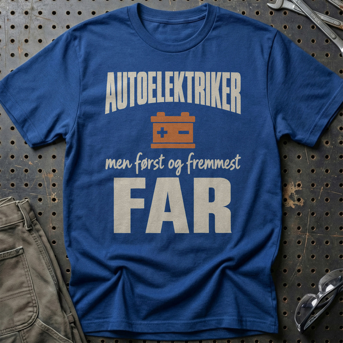 
Produktbillede af Autoelektriker – Men Først Og Fremmest Far T-Shirt